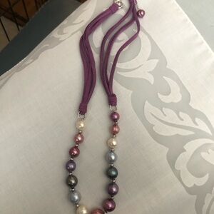 Honora Purple Multi-Tone Pearl Necklace
